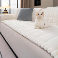 Couch Covers for Dogs, Pet Couch Covers for 23 Seater, Couchs Protector for dogs, Sofa Cover for Pets Washable, Dog Cover for Couch, Velvet Couchs protector for Pets(1PC,Beige White,27.6"×82.6") by JPGGD