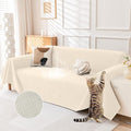 Deep Dream Cat-Scratch Resistant Couch Cover, Waterproof Sofa Cover for 3 Cushion Couch Washable, Pet Friendly Couch Protectors Anti Slip Thickened Sofa Slipcovers for Dogs Pets, 91" x 150", Beige by DeepDream