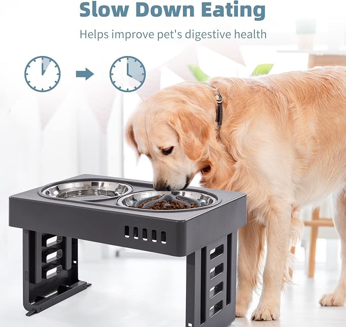 Jaoul Slow Feeder Dog Bowls Insert, Puzzle Slow Feeder Insert with 30 Octopus Suction Cups for Small Medium Large Size Dog Food Bowl (4.72 inch, Grey) - Image 2