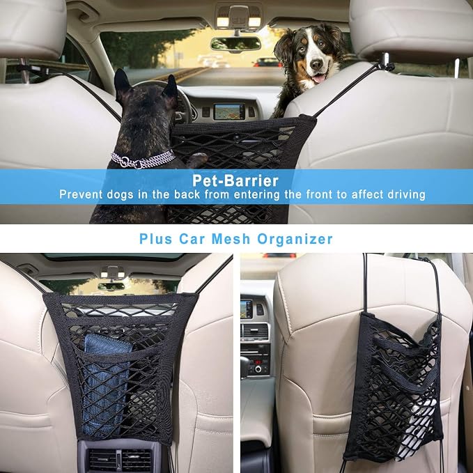 Bark Lover Deluxe Dog Seat Cover for Front Seat-More Durable Spill-Resistant Front Seat Protector, High Heat Resistant and Nonslip Front Seat Cover for Dogs Kids, Universal Size (Black, 2 Pack) - Image 7