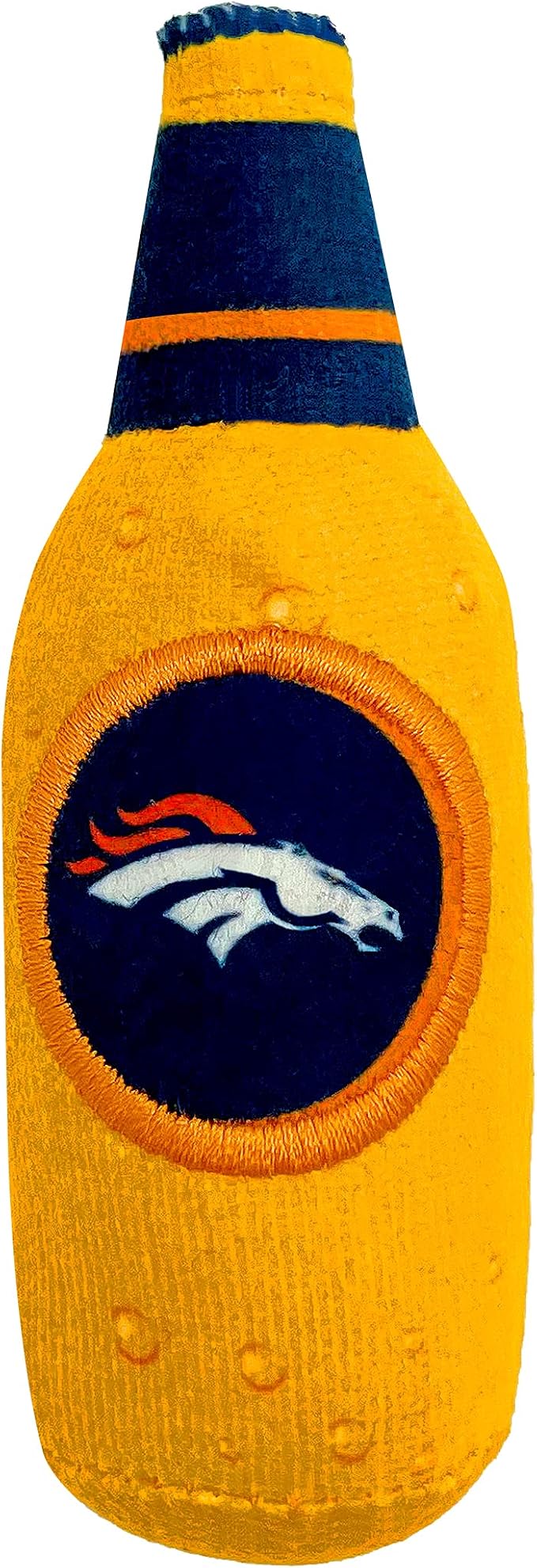 Best Plush CAT Toy - NFL Denver Broncos Complete Set of 3 piece Cat Toys Filled with Fresh Catnip. Includes: 1 Helmet Cat Toy, 1 Football Cat Toy with Feathers & 1 Beer Bottle. Beautiful Team Logos - Image 5