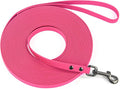 Wolfone Waterproof Dog Leash 50FT Long Line Recall Training Lead | 50FT Dog Leash Durable PVC coated long line with easy clean surface strong nylon core for recall training and outdoor use by Wolfonepetsupplies