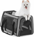 PETSFIT Large Cat Car Carrier,19 x 12 x 12 | Roomy Escape-Proof Cat Car Seat, Safe Driving, Lockable Zippers & Safety Tether, Soft-Sided Travel Carrier by Petsfit