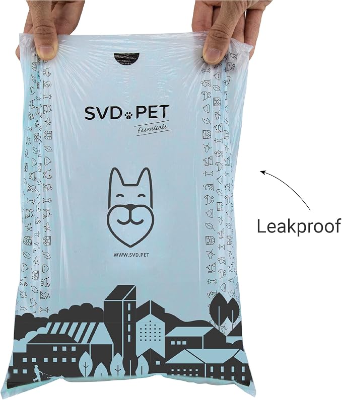 SVD.PET Dog Poop Bags, 120 Unscented Doggie Poo Bags, with Waste Bag Holder, Extra Thick With 100% Leak-Proof Guarantee (8 Rolls, 120 count) - Image 4