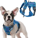 rabbitgoo Tactical Dog Harness for Small, No Pull Military Service Vest | Molle & Handle, Heavy Duty, Adjustable, Reflective Straps, Easy Control for Training Walking, Blue Camo, Small by rabbitgoo