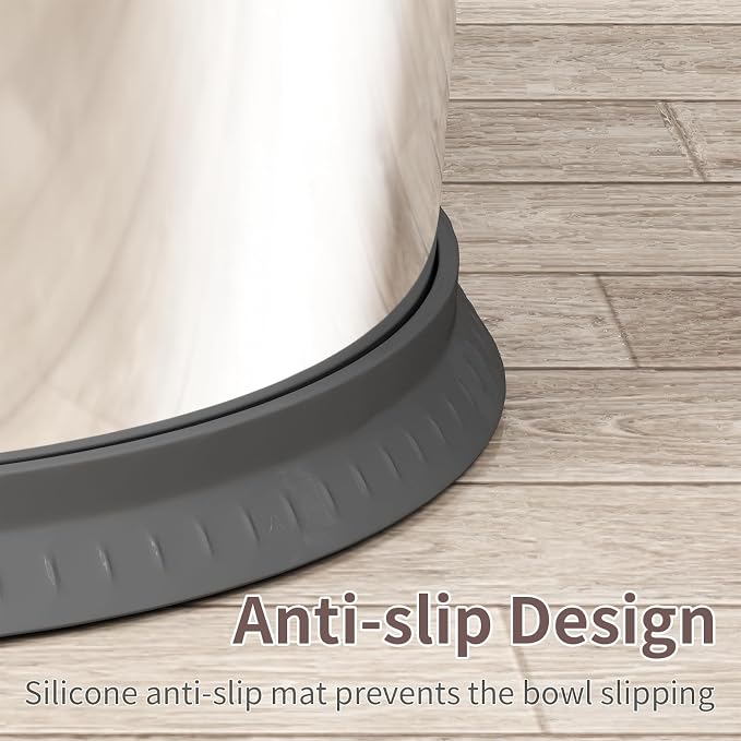 3.5L Dog Water Bowl No Spill 118oz Stainless Steel Water Bowl for Dogs No Splash Slow Water Feeder with Anti-Slip Mat for Messy Drinkers 3.5L+2 Filters - Image 6