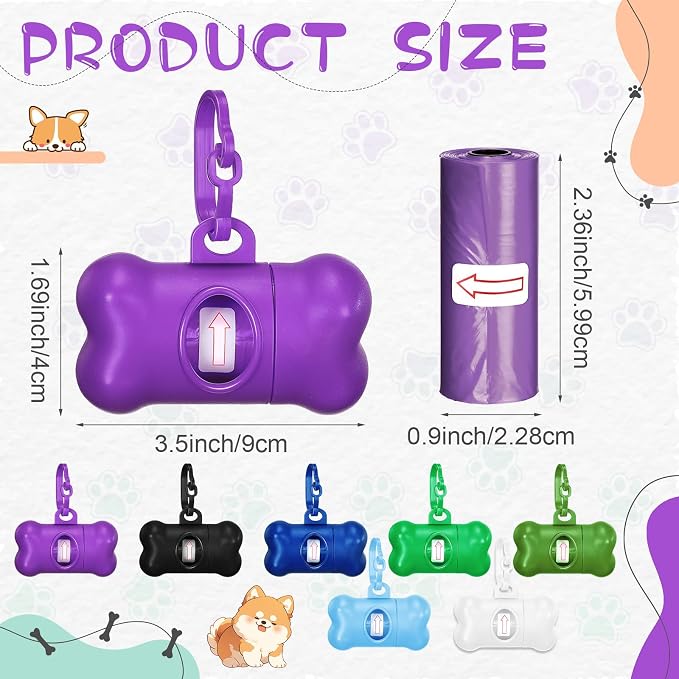Zhehao 50 Pack Dog Poop Bag Holders for Leashes | Clip-on waste bag holders attach to leashes, belts, or pet gear for walks, travel, parks, homes, and pet businesses - Image 2
