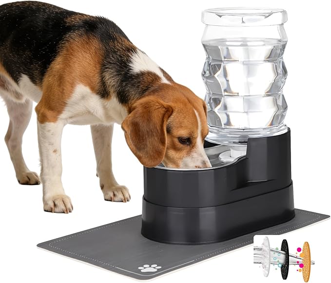 RIZZARI 7L Elevated Dog Water Dispenser :Comfortable Feeding Height | For Senior Dogs/Gravity Auto Refill/Spill-Resistant Base/Stable Anti-Tip Design/Indoor Homes & Multi-Pet Families by RIZZARI
