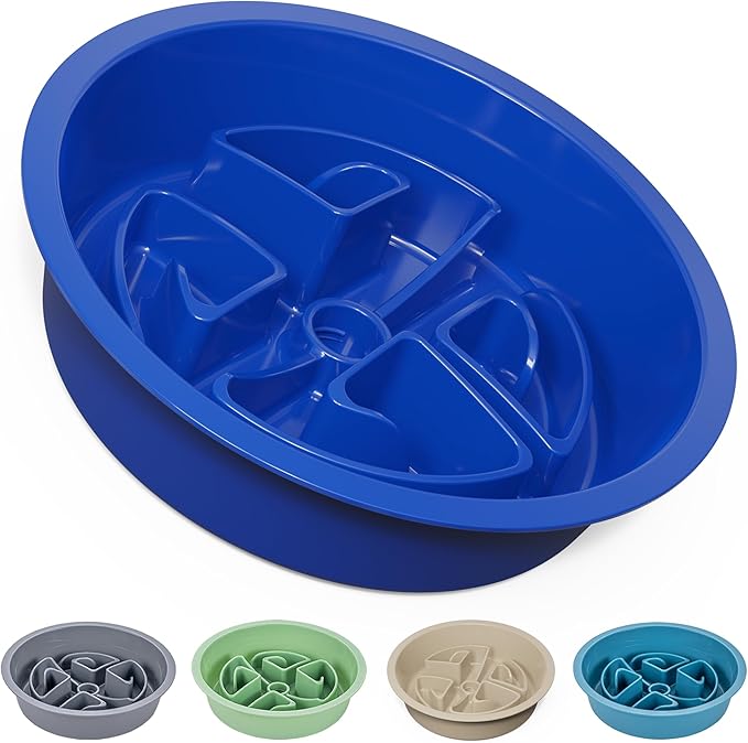 AVERYDAY Slow Feeder Dog Bowls for Large Breeds Fits Raised Feeding Station, Puzzle Dog Food Bowls to Slow Down Eating, Dogs Feeding Bowl with Non-Slip, Slows Feeder Pet Bowl for Wet and Dry Food by YourAveryDay