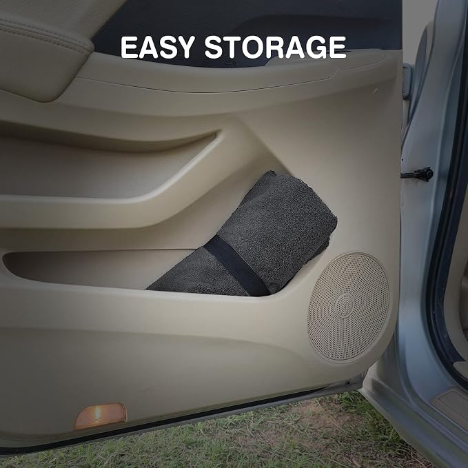 Leader Accessories Waterproof Towel Front Bucket Seat Covers, 2pcs Grey | Universal Non-Slip, Fits Car Truck SUV, Machine Washable, For Dog & Kid, Pets, Yoga, Gym, Beach, Swimming, Outdoor Sports - Image 6