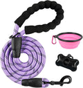 BARKBAY Dog Leashes for Large Dogs Heavy Duty Dog Leash 4/5/6 FT with Comfortable Padded Handle and Highly Reflective Threads for Medium Large Dogs Walking Training Running (5FT-1/2,Violet Purple) by BARKBAY