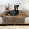 GGIB Calming Dog Bed Fluffy Plush Dog Mat for Furniture Protector with Removable Washable Cover for Large Medium Small Dogs and Cats (Extra Extra Large, Camel) by GGIB