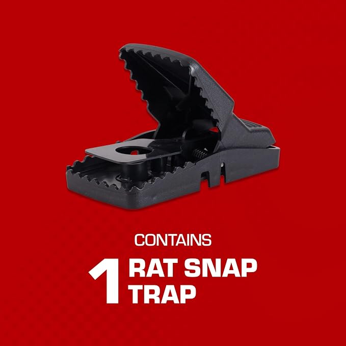 Tomcat Rat Snap Trap, 1 Rat Size Trap | Reusable - Effectively Kill Rats - Ideal for Home and Farm Use - Image 3