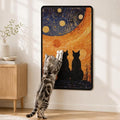 Art Sisal Cat Scratcher Mat, Cat Wall Scratchers for Indoor Cats | Wall Mounted Cat Scratcher, Natural Sisal, No-Drill Hook & Loop Setup, Wall or Floor Use, 23.6 x 15.7 Inch, StarryNight by LESISSMER