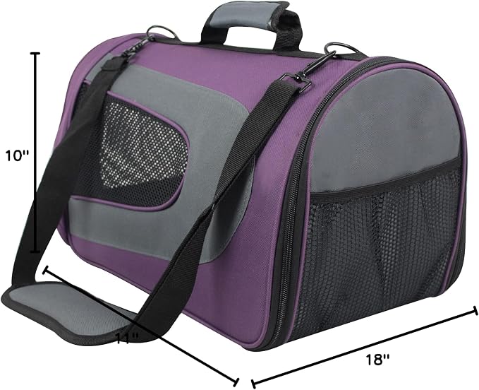EliteField Deluxe Soft Pet Carrier for Cats and Dogs (3-Year Warranty) | Airline Approved, Waterproof, Plush Bed, Built-In Leash, Adjustable Shoulder Strap, Foldable - Image 6