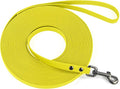 Wolfone Waterproof Dog Leash 33FT Long Line Training Lead for Dogs | Recall Leash for Dogs Heavy duty PVC coated leash with easy clean design tangle-free nylon core for outdoor training by Wolfonepetsupplies