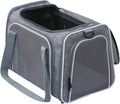 Cat Carrier - Soft-Sided Dog Pet Carrier, Portable Foldable Pet Bag up to 28 Lbs, Airline Approved Travel Puppy Carrier (Large, Light Grey) by Akinerri