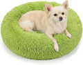 nononfish Calming Donut Dog Bed,Soft Plush Pet Bed for Small Dogs | Soft calming donut bed with plush comfort and raised edge support. by nononfish