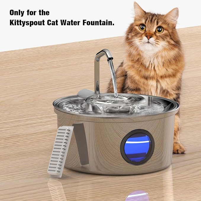 Hicuper Replacement Filter for 108oz/3.2L Cat Fountain (Model:PET-HS001-US) | 10 Filters + 2 Sponges,Maching 108oz/3.2L Cat Water Fountain,6 Month Set - Image 2