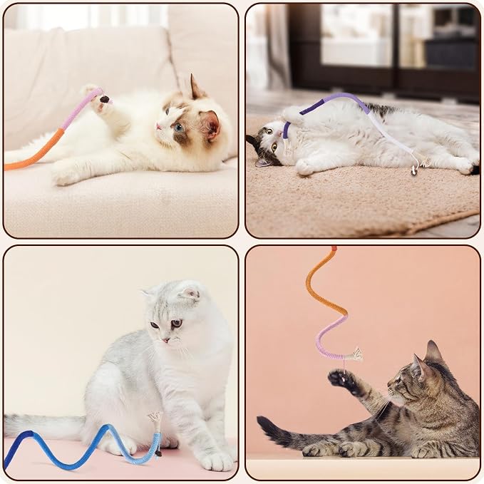 TINDTOP Cat Toys Chew Ropes, 3 Pack Interactive Cat Nip Kicker Toy | for Indoor Kittens, Teeth Cleaning Toy for All Breeds, 19.5 Inches (50cm) - Image 7