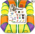 Retro Shaw Interactive Cat Toys for Indoor Cats Kitten,Relieve Bored,25PCS | 4PCS Collapsible Tunnels, Large, Safe and Durable, Kitten Game Hiding Spot Self-Play Chase Exercise by RetroShaw