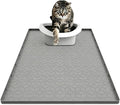 Large Silicone Cat Litter Mat 34*22Inch, Waterproof Washable Kitty Pad | Urineproof Litter Trapping Mat For Cat Easy to Clean Non-Slip Soft On Kitty Paws Protects Floors Mat For Washing Machine by Unknown