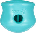 WEST PAW Zogoflex Toppl Interactive Treat Dispensing Puzzle Dog Toy for Mental Stimulation & Enrichment-Holds Kibble & Treats-Lickable, Freezable & Dishwasher Safe-Made in USA-Small-Teal by WestPaw