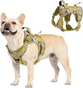 VavoPaw Heavy Duty Tactical Dog Harness for Small Dogs, No Pull Adjustable | Pet Harness Reflective Service Training Easy Control Pet Vest Military K9 Working Dog Harnesses（Desert Camouflage, S） by VavoPaw