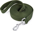 Strong Durable Nylon Dog Training Leash, 1 Inch Wide Traction Rope, 6 ft 10ft 15ft Long, for Small and Medium Dog (Military Green, 15 Feet) by Siumouhoi