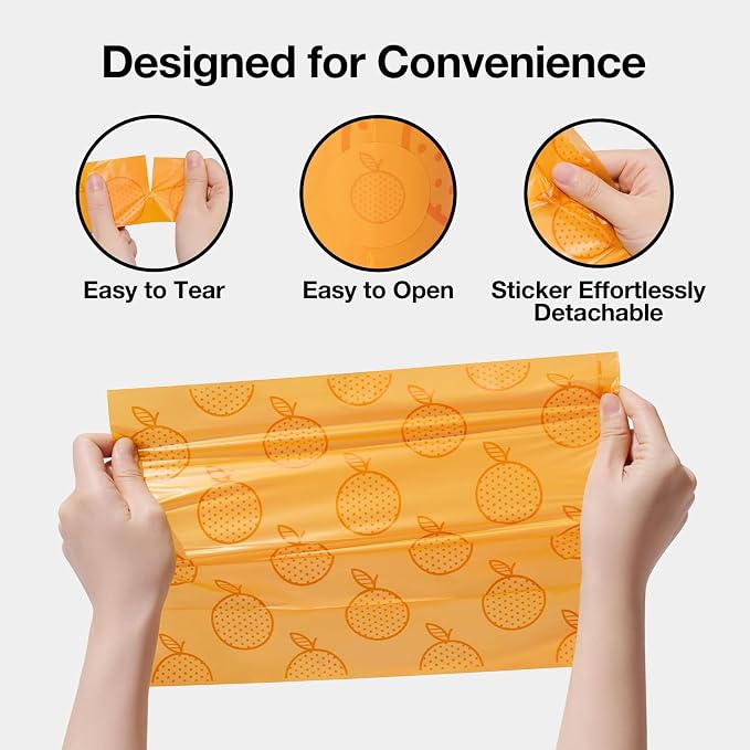 VETRESKA Citrus Scented Dog Poop Bags, 540 Counts, Leak Proof | Extra Thick and Large Pet Waste Bags for Dogs Walking and Cat Litter, 36 Refill Rolls - Image 4