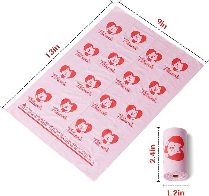 Dog Poop Bags with Holder and 105 count,Extra Thick Odor-Blocking Pet Waste Bags,Scented and Eco-Friendly - Image 3