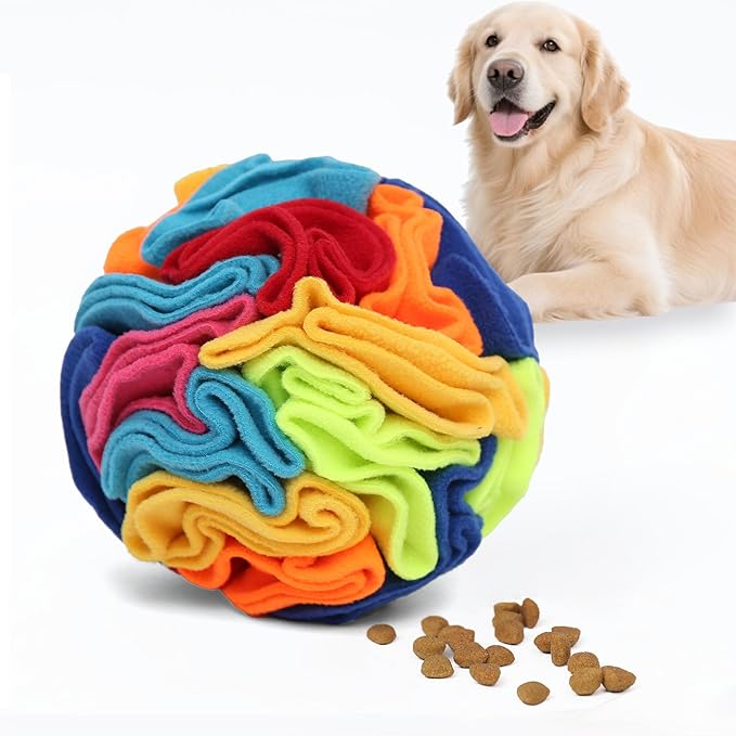 Ablechien Snuffle Ball - Snuffle Ball for Dogs Large Breed, Interactive Dog Toys to Keep Them Busy, Dog Puzzles for Large Dogs with Storage Bag Machine Washable by Havefunwithyourpets