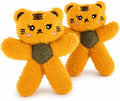 Cat Toys with Catnip Kitten Chew Bite Supplies Boredom Relief Fluffy Kitty Teeth Cleaning Chewing Cat Lovers Interactive Plush Gift (Tiger&Tiger) by Gavpepy