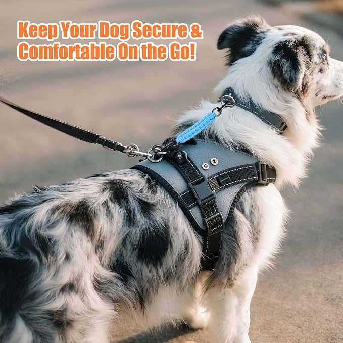 Dog Collar Safety Clip, Collar Companion, Handmade Backup Safety Strap, Double-Ended Clip Leash Connector, Suitable for Dog Harnesses, Prong, Pinch Collars (Sky Blue, 1 Pack) - Image 7