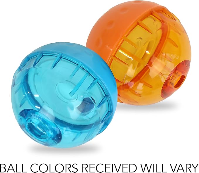 Our Pets IQ Treat Ball Interactive Food Dispensing Dog Toy, Assorted Colors (Pack of 2) - Image 5