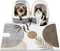 Cat Litter Mat Litter Trapping Mat, 33"x22" Waterproof Urine Proof Litter Box Mat Catcher Mat Non-Slip Washable for Kitty Kitten, Brown by Unknown