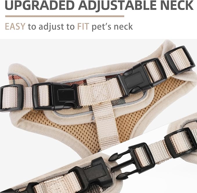 PUPTECK Small Dog Harness and Leash Set No Pull for XS XXS Sized Dogs Puppy | Escape Proof No Choke Pet Cat Adjustable Soft Padded Walking Vest - Image 3