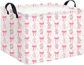 CLOCOR Rectangular Storage Basket Empty,Gift Basket,Waterproof Storage Bin,Room Decor(Spring Flower) by CLOCOR