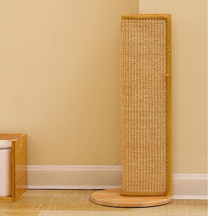SHENGOCASE 2-Pack 24.5" Tall No Drilling Wall Sofa Couch Corner Cat Sisal Scratcher,Scratching Post,Replaceable Sisal Scratch Pad Mat, Couch Protector - Image 3