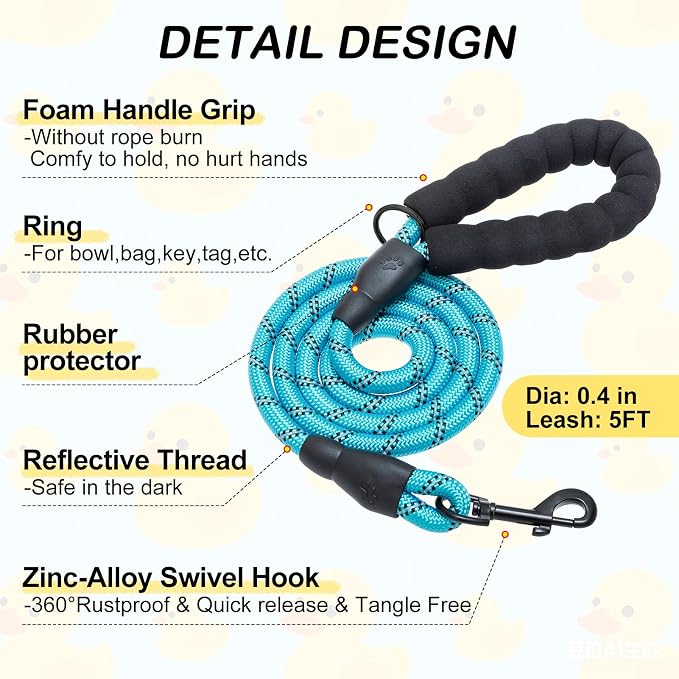 BEAUTYZOO Dog Harness Medium Sized and Leash Set,No Pull Pet Vest - Duck, M | Step-in Easy On/Off, All Season Breathable Mesh,Escape-Proof Hook & Loop,Lightweight Reflective,No Choke,Easy Walking Control - Image 3