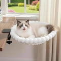Cat Desk Bed - 2-in-1 Cat Hammock for Desk with Cooling Ice Silk & Premium Faux Rabbit Fur, 180° Foldable Space-Saving Cat Bed, Heavy Duty Anti-Tilting Clamp Holds Up to 40 lbs, Washable & Reversible by Unknown