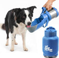 PupFlask Pro Portable Insulated Dog Water Bottle, Stainless Steel Bowl | 30 or 50 oz Leak-Proof Thermos Dispenser Keeps Water Cold 24+ Hours, Built-In Flip Cup for Walking, Hiking and Travel by TuffPupper