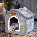 BXEBUI Dog House Indoor Memory Sponge, Foldable Dog House Kennel Bed Mat with Cushion for Small Medium Large Dogs Cats, Winter Warm Cat Nest Puppy Cave Sofa Pet Products (Large) by Unknown