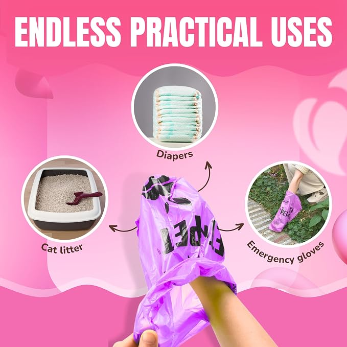Pet N Pet Dog Poop Bags Rolls, 960 Count Dog Waste Bags, Lavender Scented - Image 6