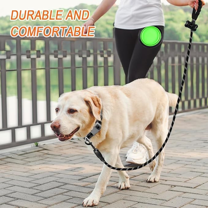BARKBAY Dog Leashes for Large Dogs Heavy Duty Dog Leash 4/5/6 FT with Comfortable Padded Handle and Highly Reflective Threads for Medium Large Dogs Walking Training Running (5FT-1/2'',Black) - Image 8