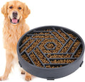 TOBYTO Slow Feeder Dog Bowls Large Medium Breed,Anti-Choking Slow Eating Dog Food Bowl,Non Slip Pet Slower Food Feeding Bowls Large Puzzle Slow Feeder Bloat Stop Maze Dog Dishes,Gray by TOBYTO