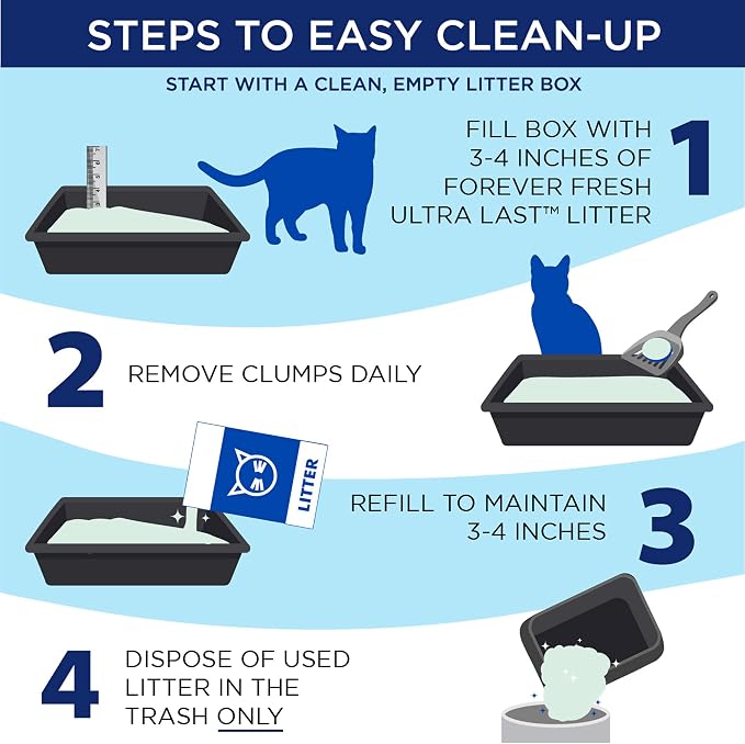 ARM & Hammer Ultra Last Clumping Cat Litter, Unscented, MultiCat, 18 Lbs | Clumping Formula, 99% Dust Free, Pet Friendly, Baking Soda Odor Control - Image 5