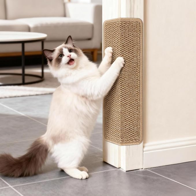 ENONCI Door Protector from Cat Scratching 19.6x7.8 Cat Wall Corner Scratcher by ENONCI