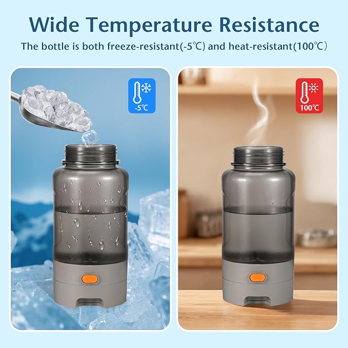 Outdoor Dog Water Bottle 50oz Leakproof Portable Pet Water Dispenser with Handle for Travel Hiking Camping Beach Trips BPA Free Must Have for Active Pets (Grey) - Image 3