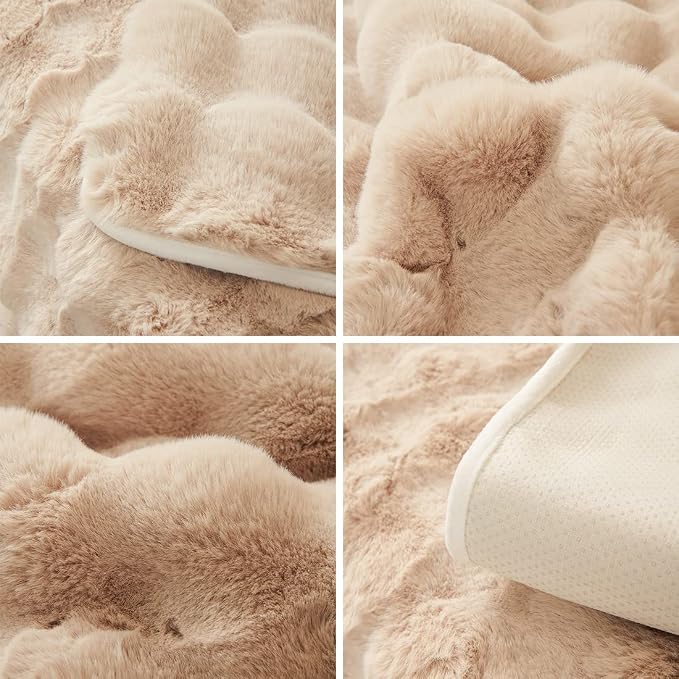 Faux Fur Couch Covers for Sofa Thick Fuzzy Sofa Covers for Dogs | Soft Warm Couch Cover Shaggy Fuzzy Sectional Sofa Cover Non-Slip Plush Sofa Slipcover Furniture Protector - Image 7